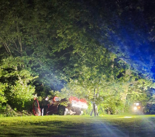 Police Chase Ends on The Farm